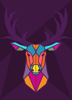 Geometric deer 