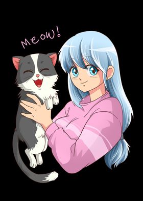 Anime Neko Cat Girl I