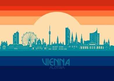 vienna skyline retro 4