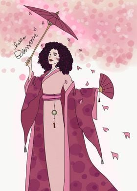Sakura blossom lady 