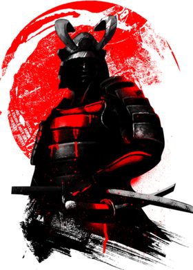 Samurai art drawing