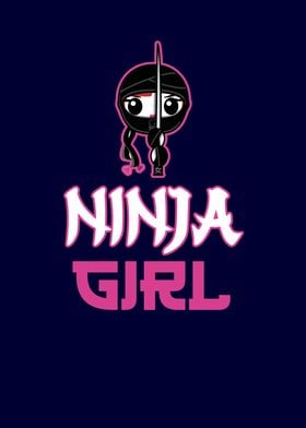 Ninja Girl Funny Japanese