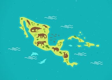 Central America Map