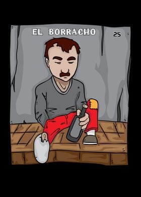 El Borracho For Loteria