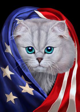 White Cat USA Patriot