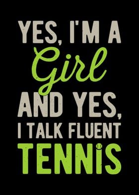 Funny Tennis Girl