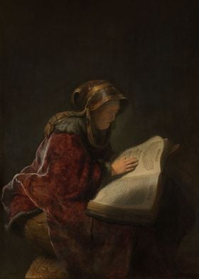 Old Woman Reading