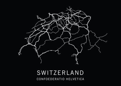Switzerland Road Map