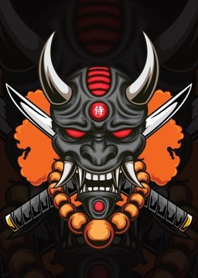 Oni Mask Illustration 02