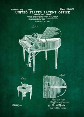 32 Wurlitzer Piano Patent