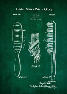 36 Hair Brush Patent