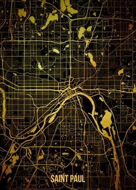 Saint Paul gold map