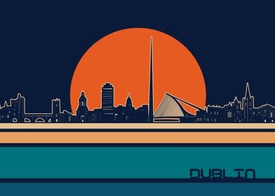 dublin skyline retro 5