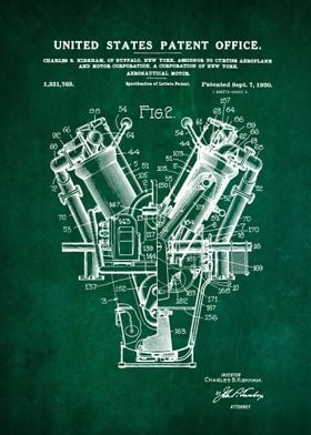 90Aircraft Motor Patent