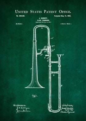 33 Slide Trombone Patent