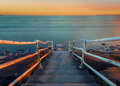 Handrail at Aberavon beach