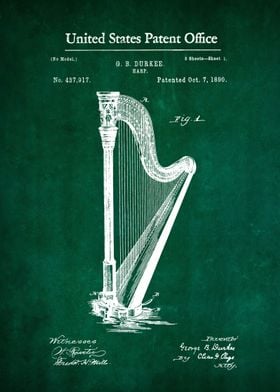 40 Harp Patent 1890