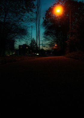 Street in dark