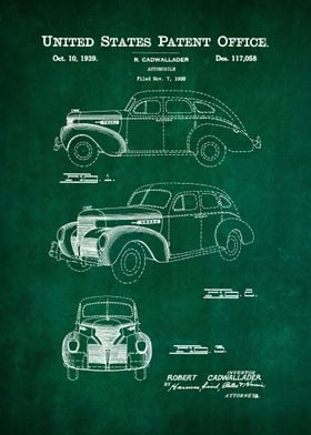 30 1939 Automobile Patent