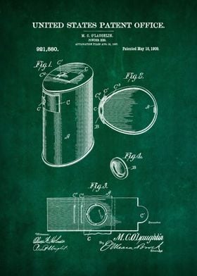 45 Gun Powder Keg Patent 