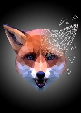 fox low poly