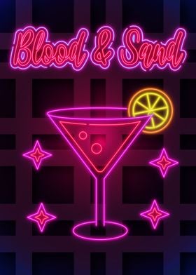 Blood and Sand Neon poster