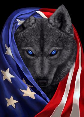 Black Wolf USA Patriot