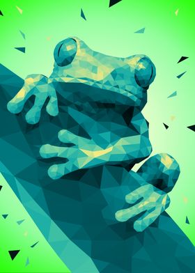 frog low poly