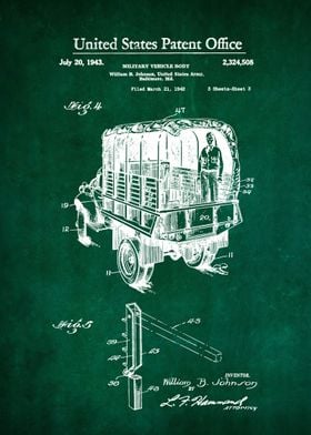 47 Army Truck Patent 1943