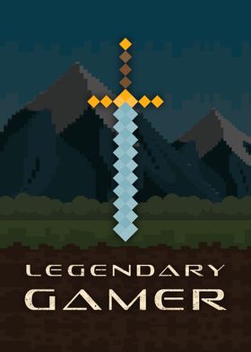 Legendary Gamer Pixel Hero