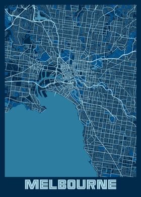 Melbourne Peace City Map