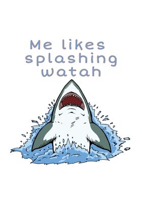 Shark Likes Splash Water