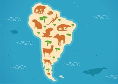 Map South America 