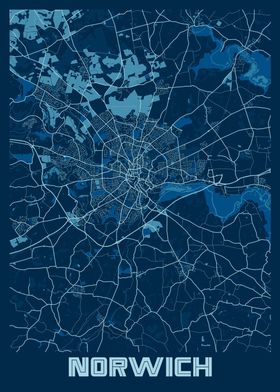 Norwich Peace City Map