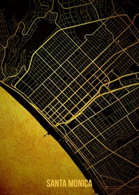 Santa Monica gold map