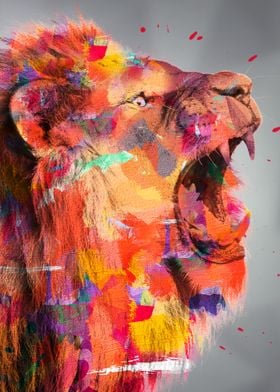 paint the lion 