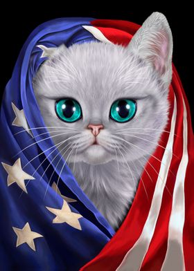 White Cat USA Patriot