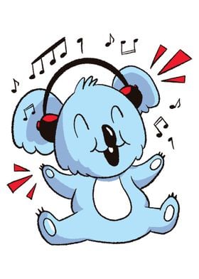 Cute Music Headphone Koala