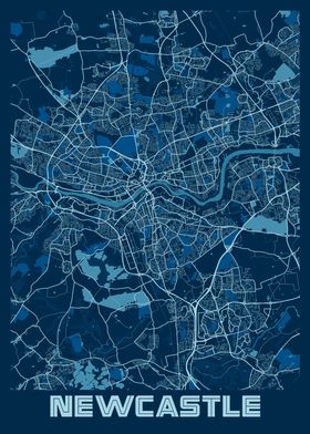 Newcastle Peace City Map