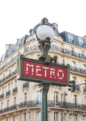 Paris Metro Sign