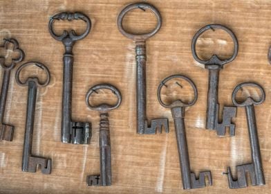 old keys at garage sale