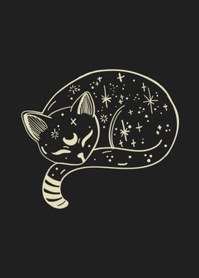 WITCHY ASTRONOMY CAT