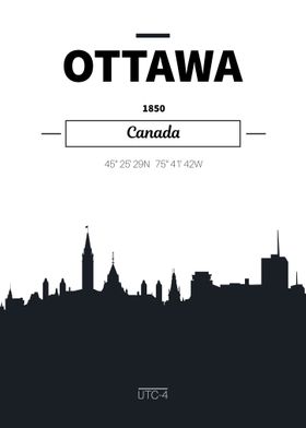 Ottawa skyline poster