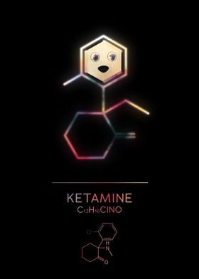 KETA Alien Funny Drug - Ketamin - Sticker