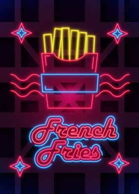 French Fries Neon sign