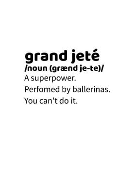 Jete Definition Ballerina