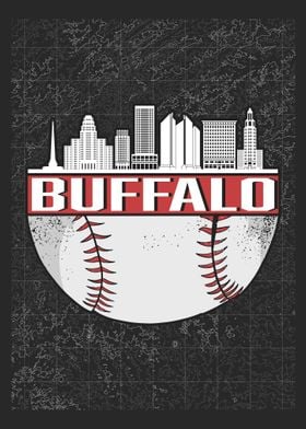 Buffalo Baseball Skyline