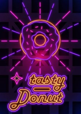 Tasty Donut Neon Sign