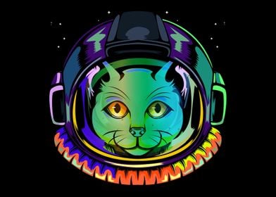 Galaxy Astronaut Space Cat