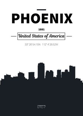 Phoenix Skyline poster